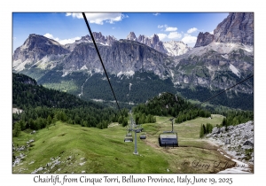 Chairlift from Cinque Torri