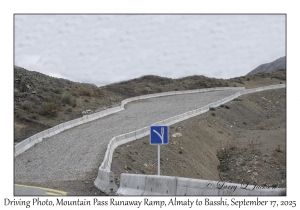 Driving Photo, Mountain Pass Runaway Ramp