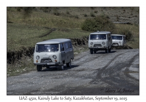 2025-09-19#9733 UAZ-452s, Kaindy Lake to Saty, Kazakhstan