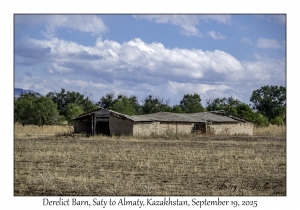 2025-09-19#9787 Derelict Barn, Saty to Almaty, Kazakhstan