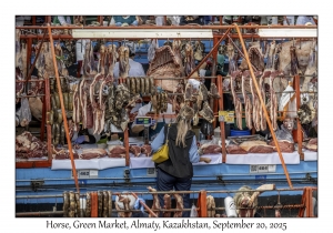 2025-09-20#9834 Horse, Green Market, Almaty, Kazakhstan