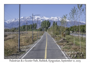 Pedestrian and e-Scooter Path