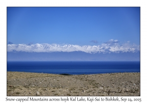 Snow-capped Mtns across Issyk Kul Lake