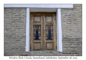 2025-09-27#2215 Window, Shah-I-Zinda, Samarkand, Uzbekistan