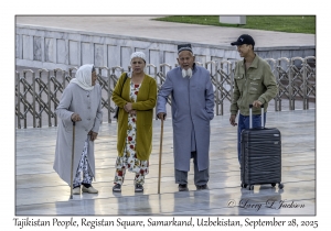 2025-09-28#2247 Tajikistan People, Registan Square, Samarkand, Uzbekistan