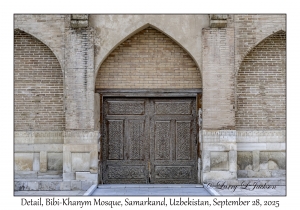 2025-09-28#2385 Detail, Bibi-Khanym Mosque, Samarkand, Uzbekistan