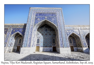 2025-09-28#5398 Hujras, Tilya-Kori Madrasah, Registan Square, Samarkand, Uzbekistan