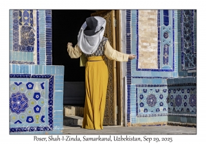 2025-09-29#2407 Poser, Shah-I-Zinda, Samarkand, Uzbekistan