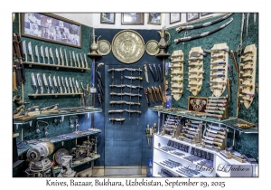 2025-09-29#2521 Knives, Bazaar, Bukhara, Uzbekistan