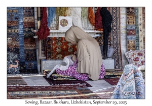 2025-09-29#2536 Sewing, Bazaar, Bukhara, Uzbekistan