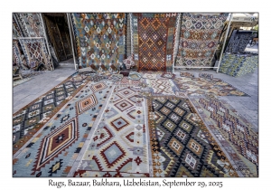 2025-09-29#5507 Rugs, Bazaar, Bukhara, Uzbekistan