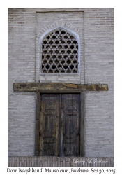 2025-09-30#2623 Door, Naqshbandi Mausoleum, Bukhara, Uzbekistan