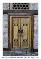 2025-09-30#2631 Door, Naqshbandi Mausoleum, Bukhara, Uzbekistan