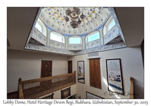2025-09-30#3632 Lobby Dome, Hotel Heritage Devon Begi, Bukhara, Uzbekistan