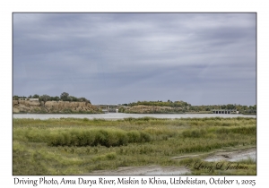 2025-10-01#2904 Driving Photo, Amu Darya River, Miskin to Khiva, Uzbekistan