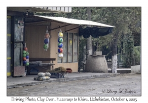 2025-10-01#2989 Driving Photo, Clay Oven, Hazerasp to Khiva, Uzbekistan