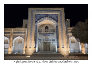 2025-10-02#2930 Night Lights, Itchan Kala, Khiva, Uzbekistan