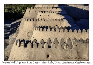 2025-10-02#3248 Fortress Wall, Aq Sheik Baba Castle, Itchan Kala, Khiva, Uzbekistan