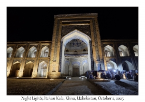 2025-10-02#3456 Night Lights, Itchan Kala, Khiva, Uzbekistan
