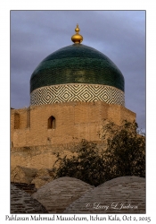 2025-10-02#4119 Pahlavan Mahmud Mausoleum & Tombs, Dawn, Itchan Kala, Khiva, Uzbekistan