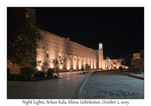 2025-10-02#4632 Night Lights, Itchan Kala, Khiva, Uzbekistan