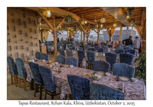 2025-10-02#4748 Tapas Restaurant, Itchan Kala, Khiva, Uzbekistan