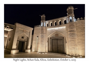 2025-10-02#5017 Night Lights, Itchan Kala, Khiva, Uzbekistan