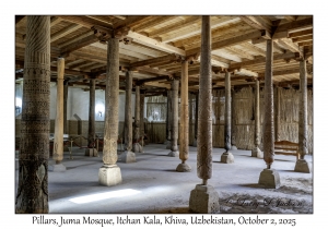 2025-10-02#5764 Pillars, Juma Mosque, Itchan Kala, Khiva, Uzbekistan