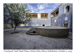 2025-10-02#5780 Courtyard, Tash Hauli Palace, Itchan Kala, Khiva, Uzbekistan