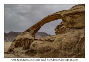 2026-01-22#3885 Arch, Sandstone Mountains, Wadi Rum, Jordan