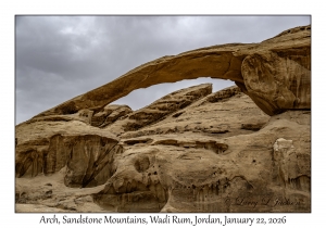 2026-01-22#3939 Arch, Sandstone Mountains, Wadi Rum, Jordan