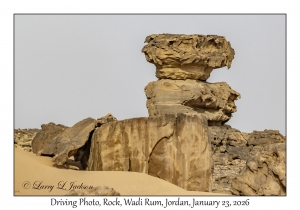 2026-01-23#4004 Driving Photo, Rock, Wadi Rum, Jordan