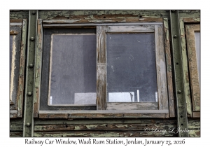 2026-01-23#4015 Railway Car Window, Wadi Rum Station, Jordan