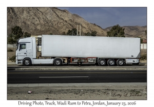 2026-01-23#4029 Driving Photo, Truck, Wadi Rum to Petra, Jordan