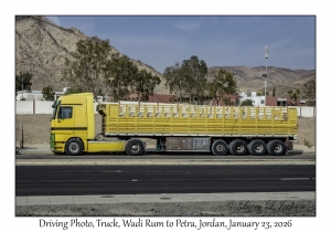 2026-01-23#4030 Driving Photo, Truck, Wadi Rum to Petra, Jordan