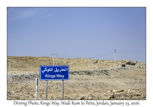 2026-01-23#4051 Driving Photo, Kings Way, Wadi Rum to Petra, Jordan