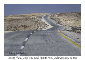 2026-01-23#4053 Driving Photo, Kings Way, Wadi Rum to Petra, Jordan