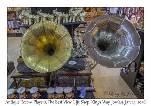 2026-01-23#4215 Antique Record Players, The Best View Gift Shop, Kings Way, Wadi Rum to Petra, Jordan