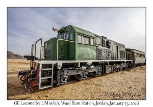 2026-01-23#5965 GE Locomotive UM10A1A, Wadi Rum Station, Jordan