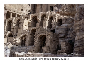 2026-01-24#4268 Detail, Urn Tomb, Petra, Jordan
