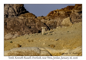 2026-01-26#4467 Tomb, Kenneth Russell, Overlook, near Petra, Jordan