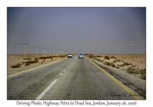 2026-01-26#4625 Driving Photo, Highway, Petra to Dead Sea, Jordan