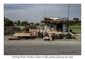 2026-01-26#4669 Driving Photo, Produce, Ghor es-Safi, Jordan