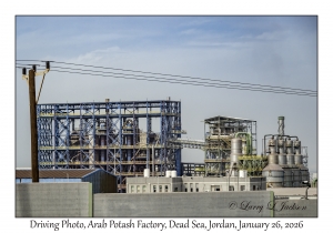 2026-01-26#4676 Driving Photo, Arab Potash Factory, Dead Sea, Jordan
