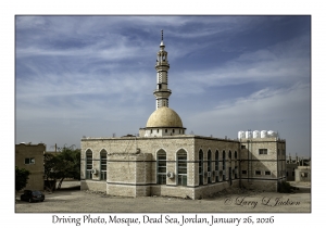 2026-01-26#4683 Driving Photo, Mosque, Dead Sea, Jordan