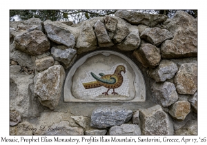 2026-04-17#4985 Mosaic, Prophet Elias Monastery, Profitis Ilias Mtn, Santorini, Greece