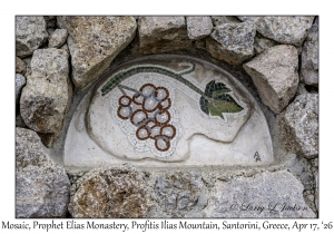 2026-04-17#4987 Mosaic, Prophet Elias Monastery, Profitis Ilias Mtn, Santorini, Greece