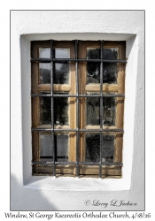 2026-04-18#6169 Window, St George Ksexreotis Orthodox Church, Pori, Santorini, Greece
