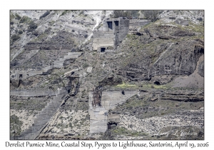 2026-04-19#5338 Derelict Pumice Mine, Coastal Stop, Pyrgos to Lighthouse, Santorini, Greece