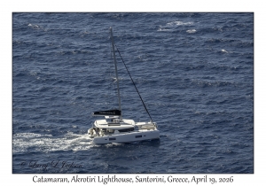 2026-04-19#5354 Catamaran, Akrotiri Lighthouse, Santorini, Greece